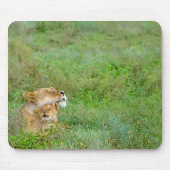Lioness e Mousepad de Amor da Mãe (Frente)