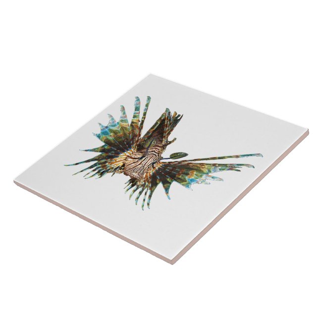 Lionfish - Design abstrato - Corte de uma foto | (Lateral)