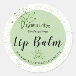 Lip Balm - Etiqueta do Marketing do produto - Flor