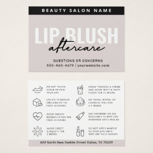 Lip De Creme Poderoso Após A Placa De Instrução De