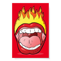Lip on Fire 20" x Poster de 24"