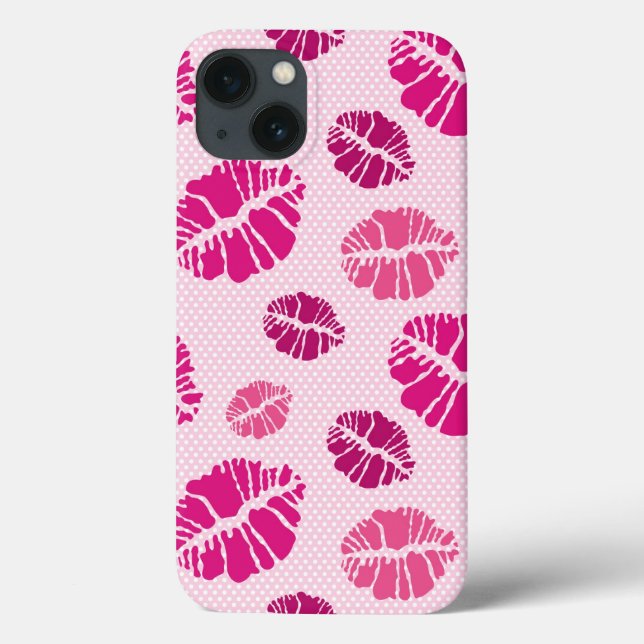 Lipstick Kiss Shape Print Pattern (Verso)