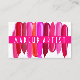 Lipstick Stain Makeup Artist Cartão de visita