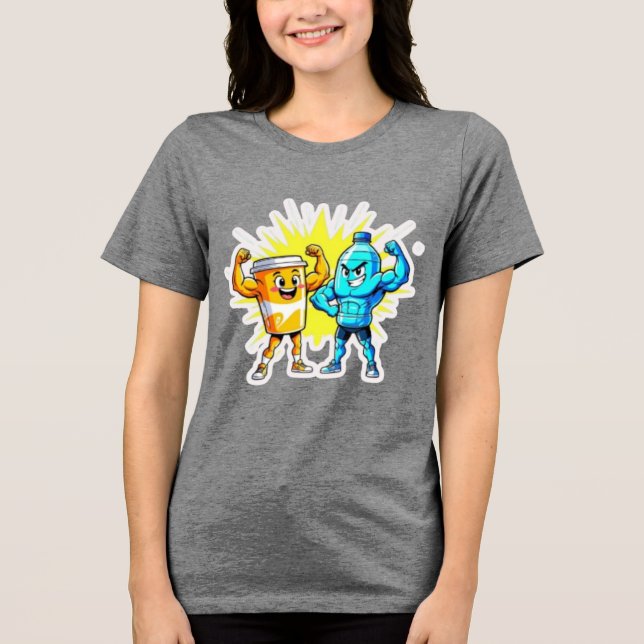 Liquid Strength – Funny Juice & Water Muscle Desig (Frente)