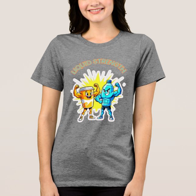 Liquid Strength – Funny Juice & Water Muscle Desig (Frente)