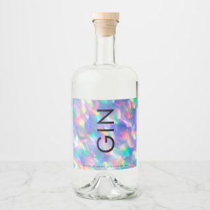Liquidação ultra-moderna de gin monograma iridesce