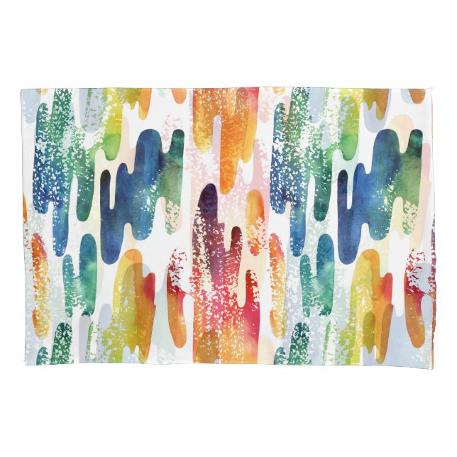Líquido ondulado: Abstrato de Aquarela moderna. (Frente)