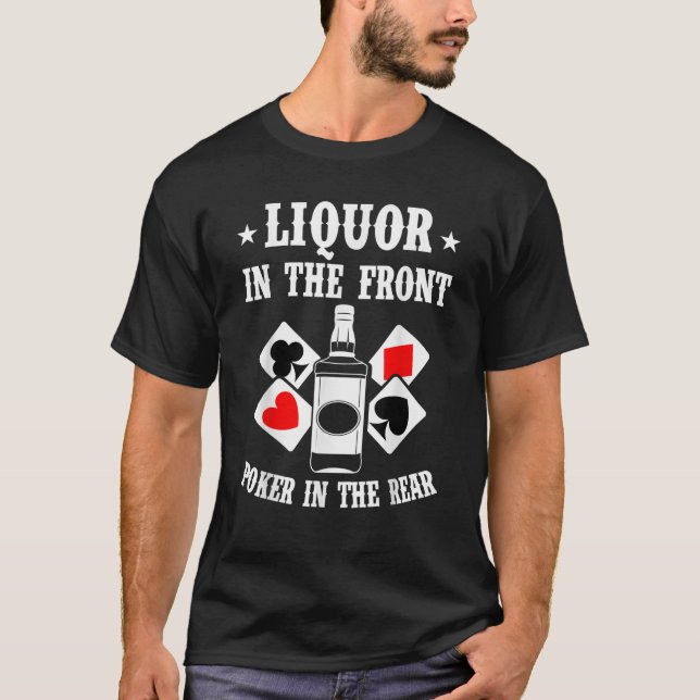 Liquor No Poker Da Frente Nas Camisas Engraçadas D (Frente)
