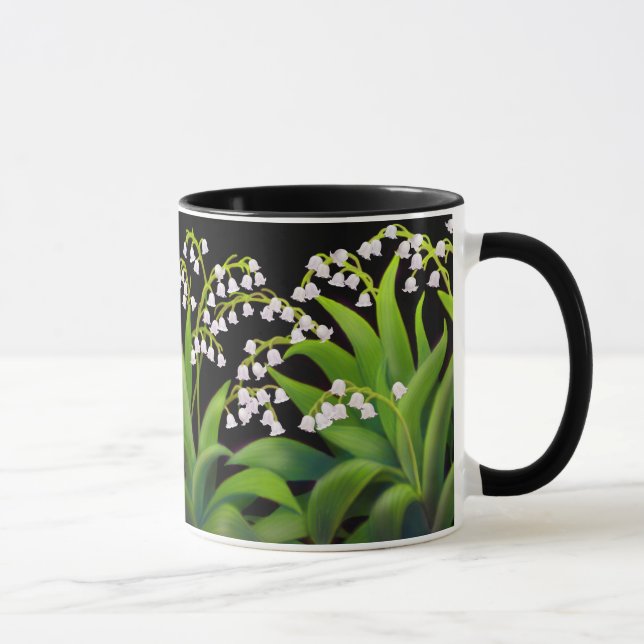 Lírio da caneca floral da arte do vale (Direita)