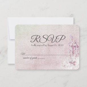 lírio do buquê do vale e da borboleta RSVP