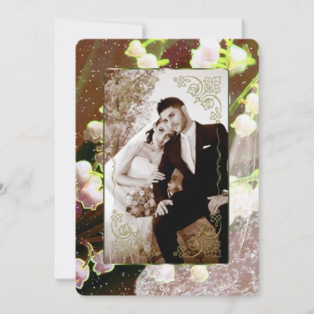 Lírio Do Vale ~ Coleção de Convites de Casamento (Frente)