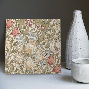 Lírio Dourado William Morris Artes Ofícios Floral