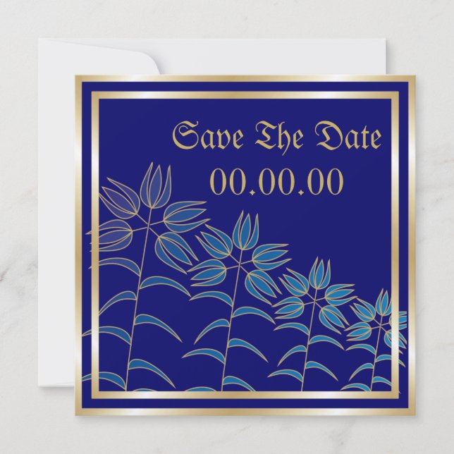 Lírios bonito Salvem Os Anúncios De Data (Frente)