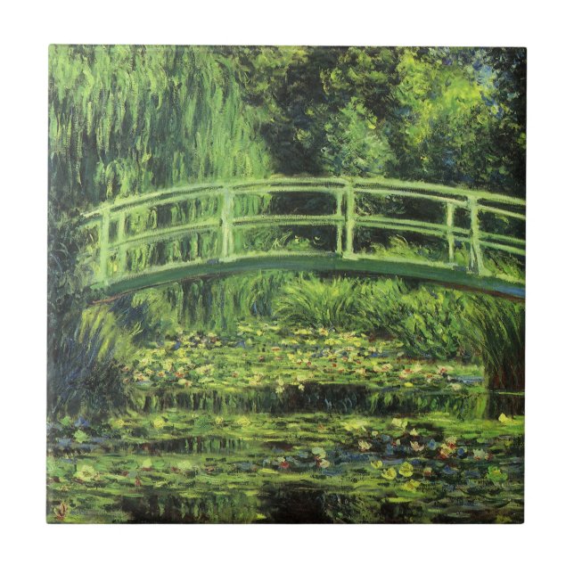 Lírios brancos de Claude Monet, Vintage Art (Frente)
