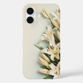 Lírios Brancos Floral - iPhone / iPad case