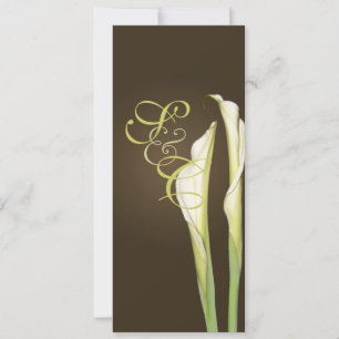 Lírios Calla no Café Convites para Casamento