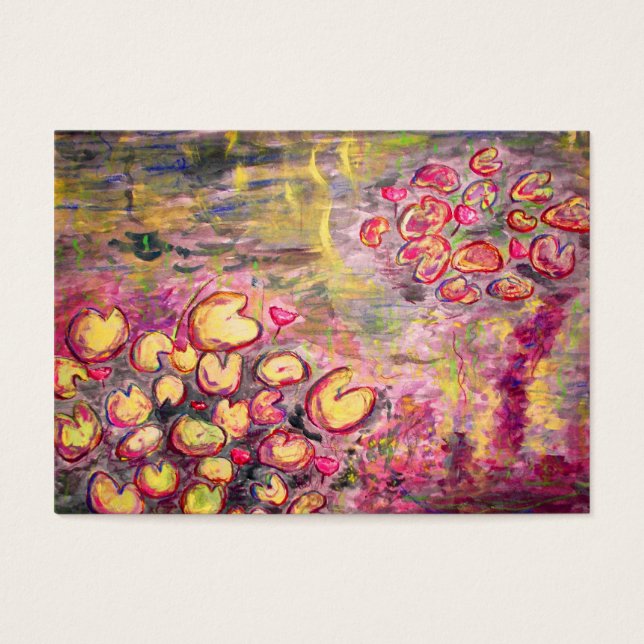 lírios de água florescendo (Frente)