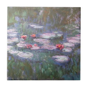 Lírios de água por Claude Monet Azulejo cerâmico