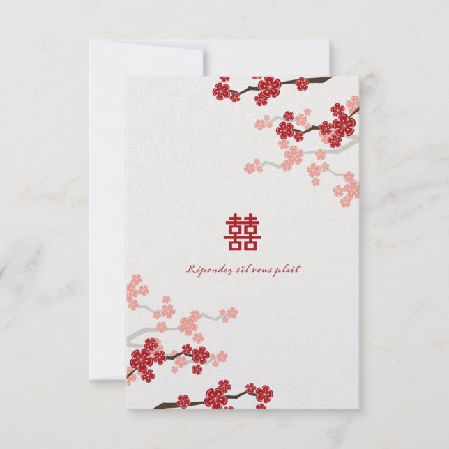 LISA_Red Cherry Blossoms Casamento RSVP 1 FINAL -  (Frente)