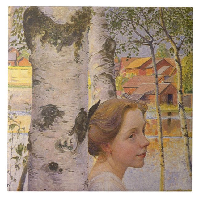 Lisbeth no Birch Grove (Linda Menina) (Frente)