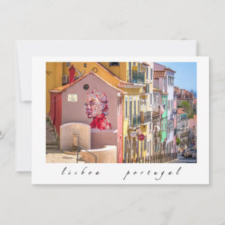 Lisboa, Portugal, Cartão de Nota Simples