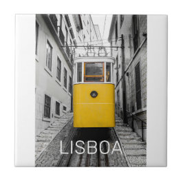 Lisboa Portugal Retro Tram Vintage Souvenir
