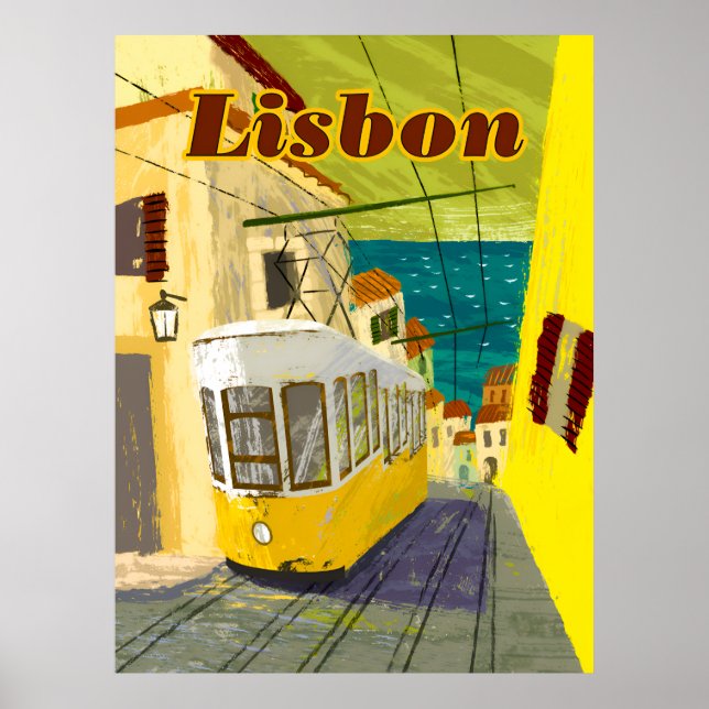 Lisboa, poster de viagens de Portugal (Frente)