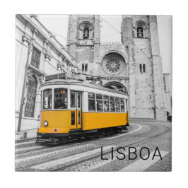 Lisboa Retro Tram Portugal Vintage Streetcar