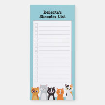 Lista de Compras de Gatos Inquisitivos Personaliza