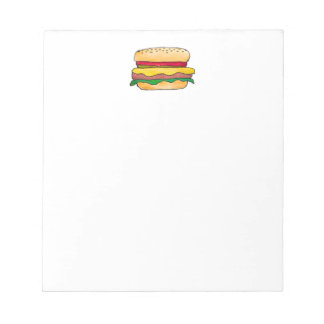 Lista de Compras ou Bloco de Notas de Cheeseburger