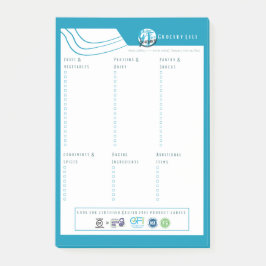 Lista de Compras Sem Glúten | Bloco de Notas para 