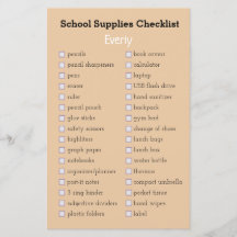 lista de compro de material escolar de pêssego