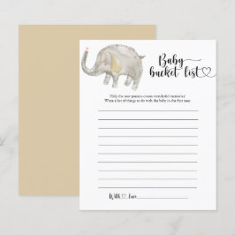 Lista de desejos do Pequeno Elefante Bebê