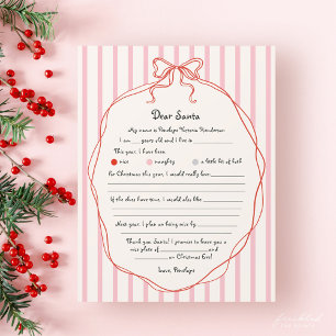 Lista de Desejos Mágica para Crianças Dear Santa