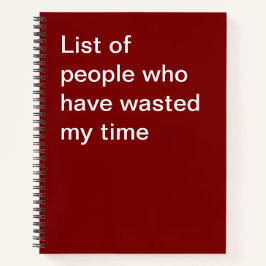 Lista de pessoas que perderam meu tempo