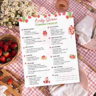 Lista de Planejamento de Chá de Bebê Tema Morang