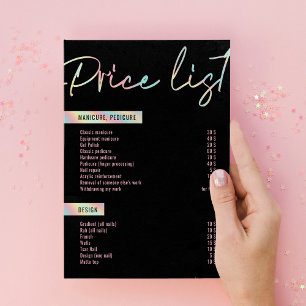 Lista de Preços de Bela Negra Minimalista