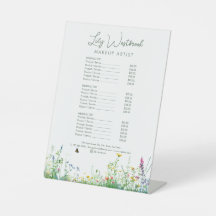 Lista de Preços de Flor de Flores em Letra de Água