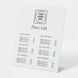 Lista de Preços Minimalista Moderna | Negócios Per
