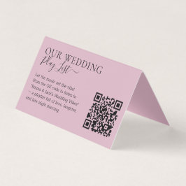 Lista de Reprodução Código QR Rosa Casamento