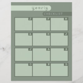 lista de verificação anual de destino