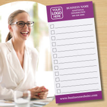 Lista de verificação do logotipo magenta para empr