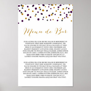 Listagem Personalizada - Poster do Menu Álcool