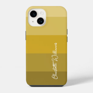 LISTRA DE COR OURO AMARELO QUENTE PADRÃO NOME