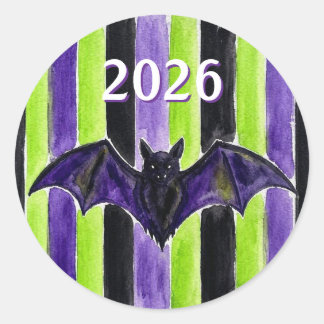 Listra de Halloween em Aquarela c/ Adesivos de Mor