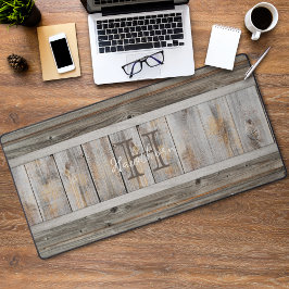 Listra de Monograma Cinza Tom de Madeira Rústica