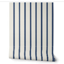 Listra de Ticking Azul Marinho Oversized