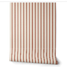Listra de Ticking Clássica Terracota para Casa de