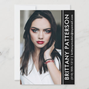 Listra do preto do cartão dos comp(s) da foto