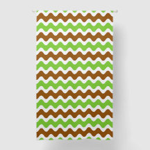 Listra Groovy Ric Rac - Marrom & Lima Horizontal